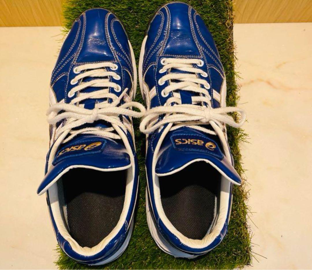【中古27.0cm】ASICS トレーニングシューズ 青