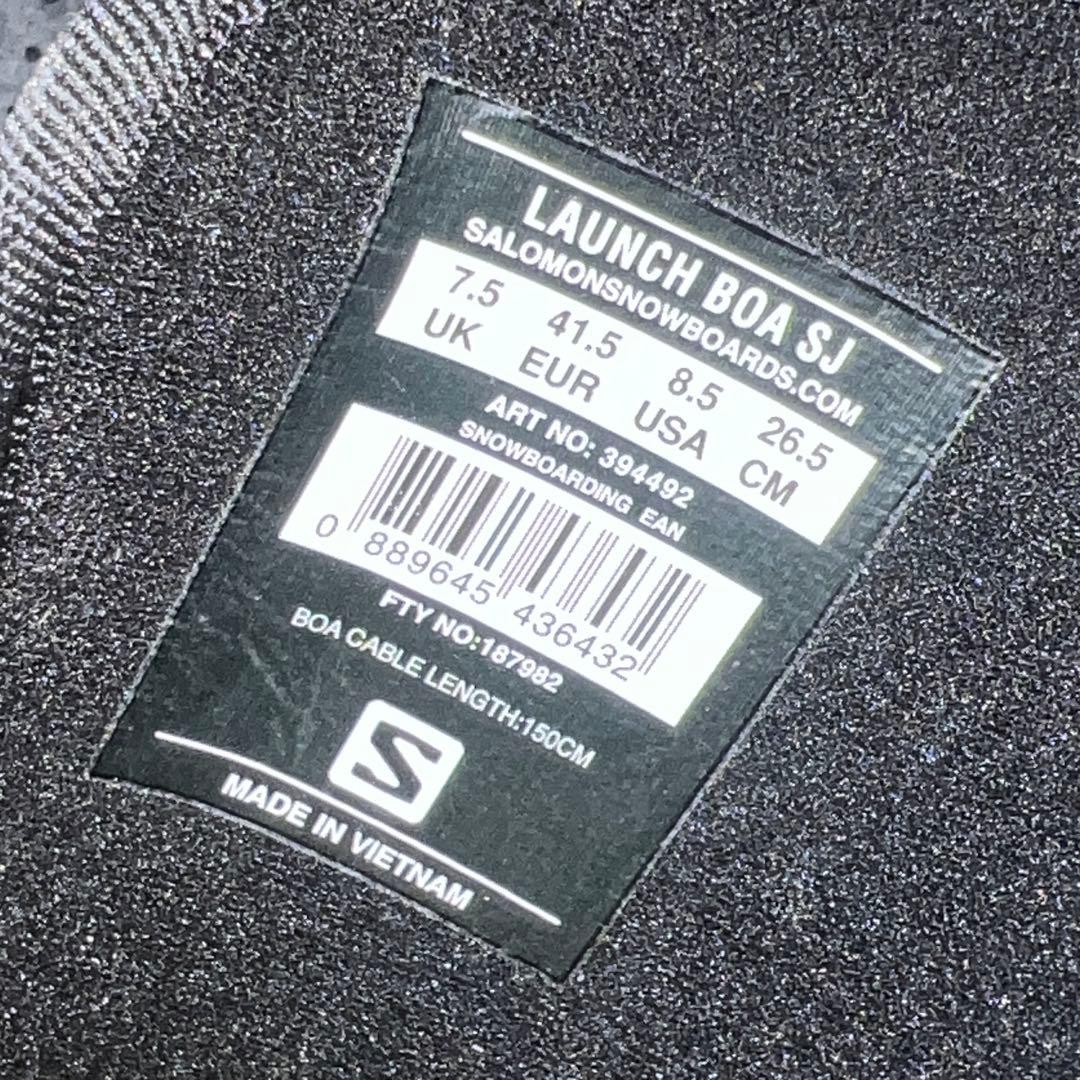 2回使用 26.5cm SALOMON LAUNCH BOA SJ ブーツ