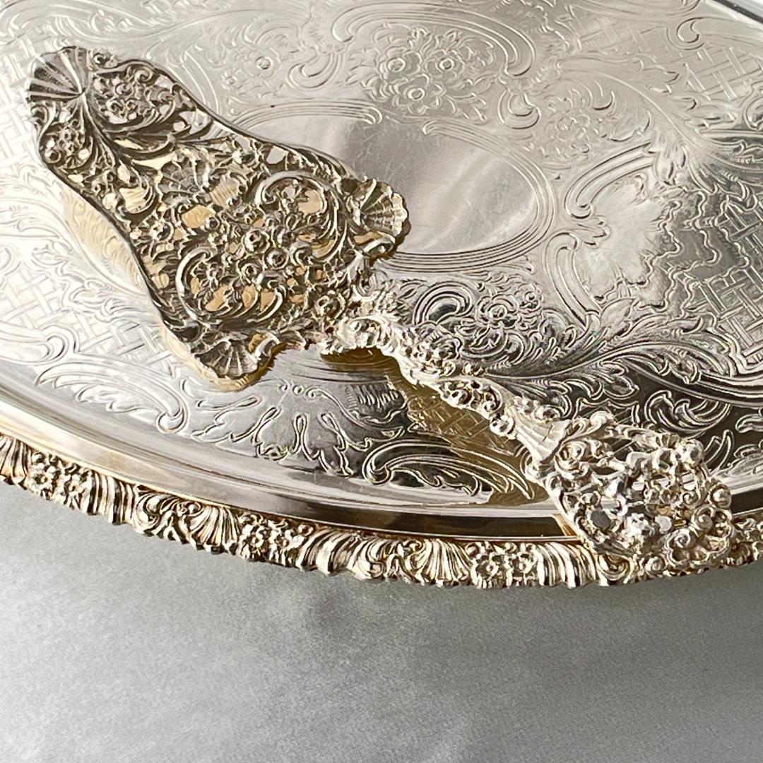 【ドイツ】 天使と薔薇のケーキサーバー【純銀】