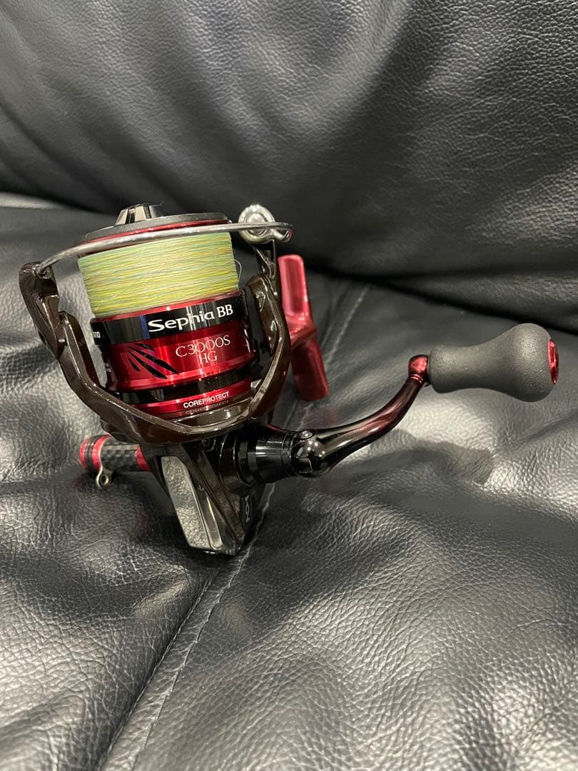 (美品)Sephia BB C3000S HG リール pe0.8号 ライン付き