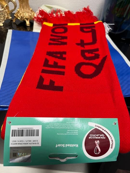 カタール W杯 2022 日本VSスペイン マフラータオル