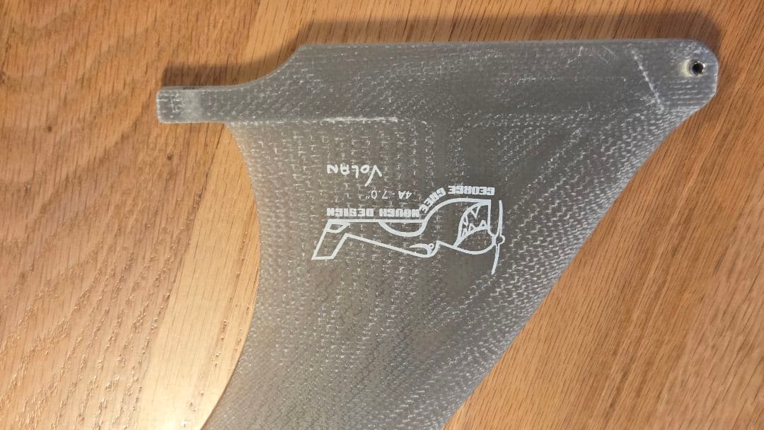 ジョージグリノー　シングルフィン　7.0 サーフボードフィン