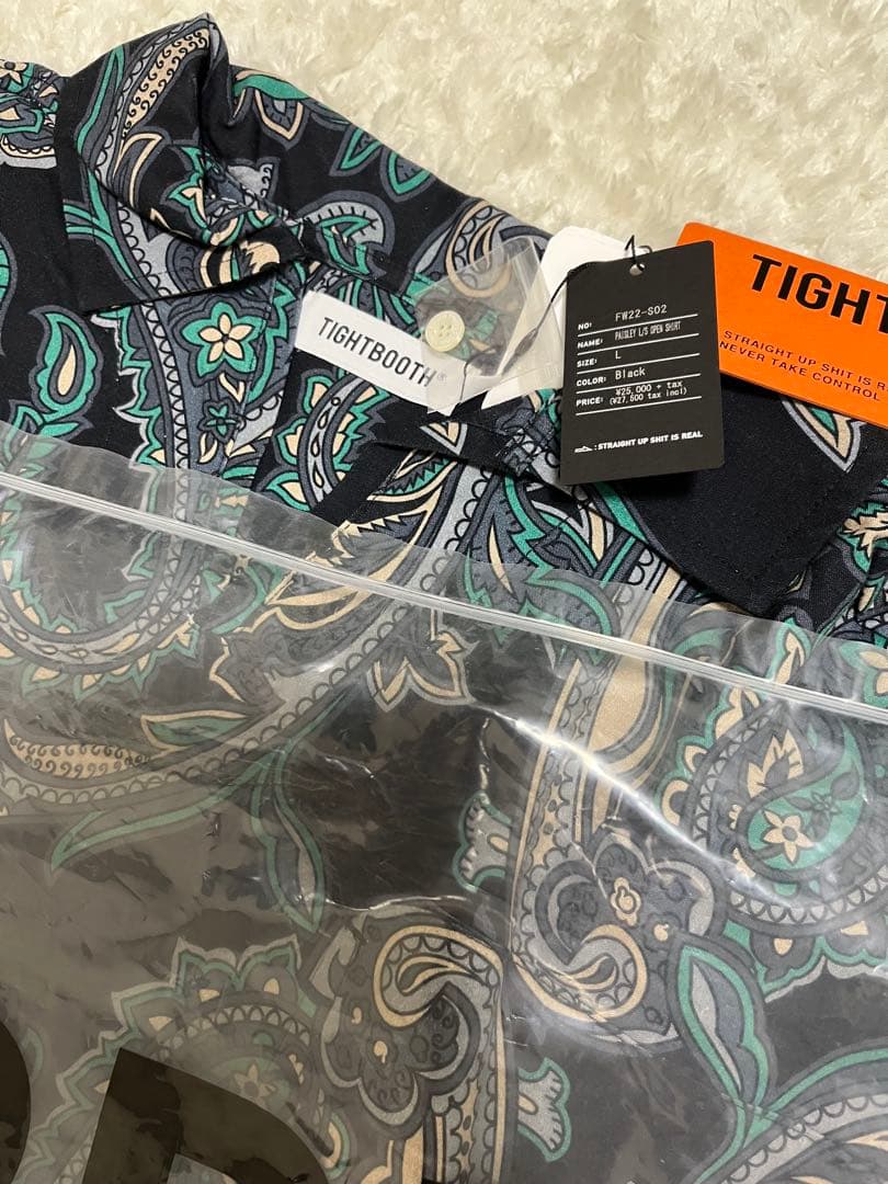 tightbooth PAISLEY L/S OPEN SHIRT 新品L