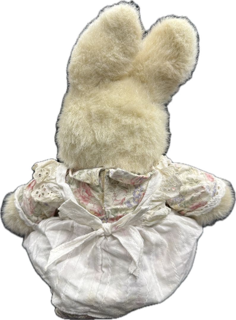 ②【当時物】ファースト社製　ドレス うさぎ　ぬいぐるみ