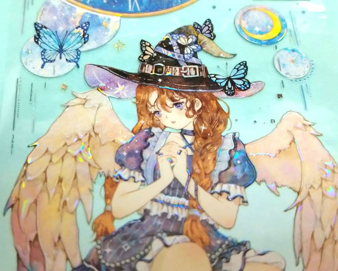 J606＃时空旅人(贝壳光)Menu切り売り海外人物マステ女の子