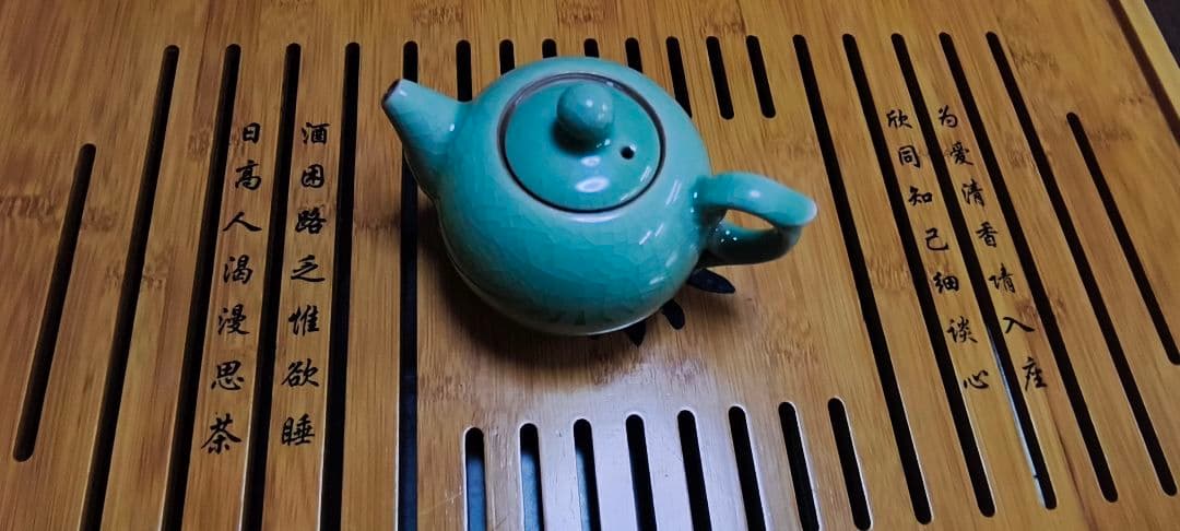 #龍泉青磁茶器 10件セット#世界文化遺産 韓美林