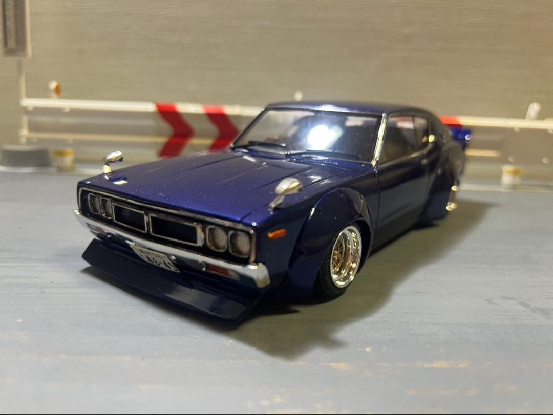 スカイライン　プラモデル　完成品