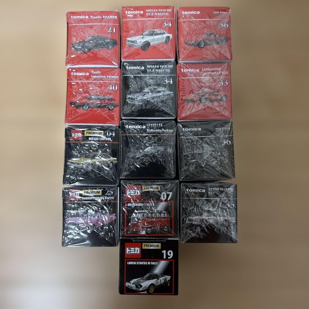 【トミカプレミアム】13台セット(発売記念仕様5台、タカラトミーモール1台含む)