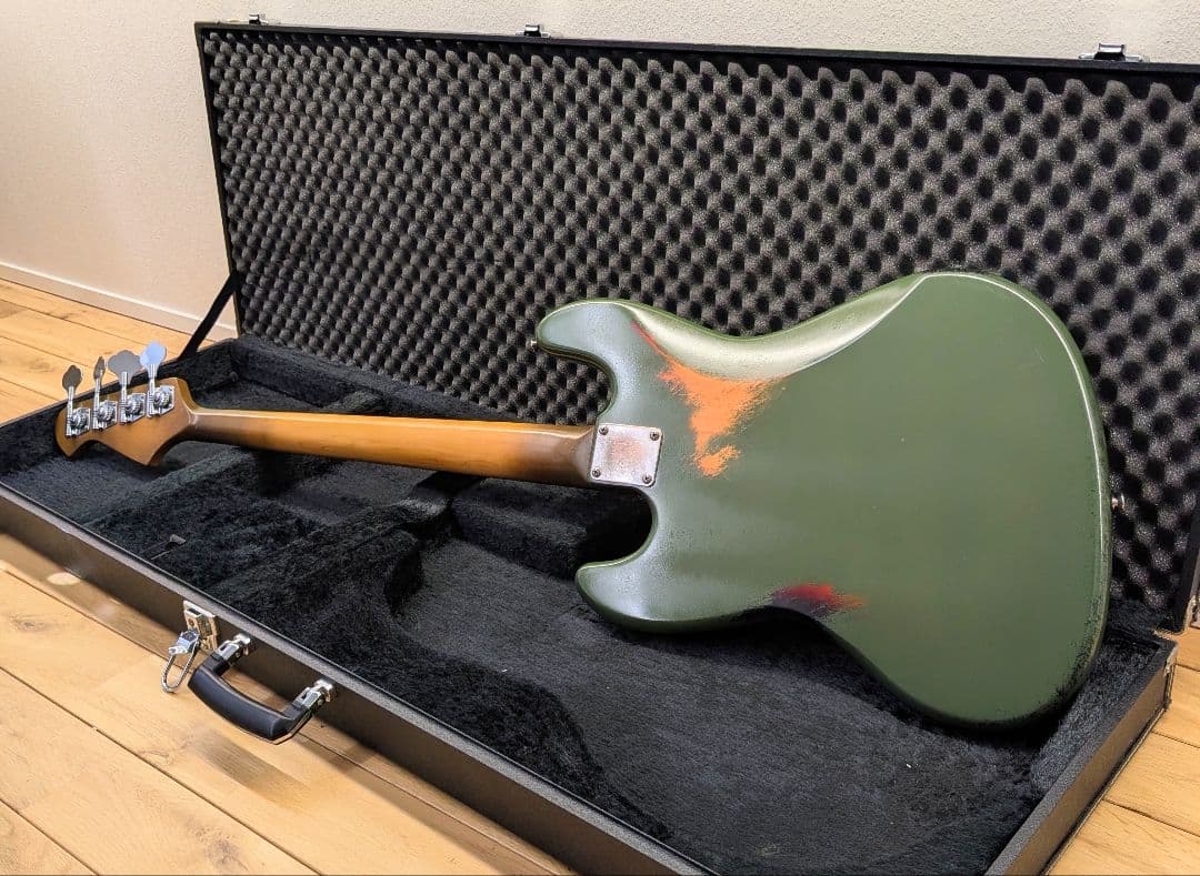 jazz bass ジャズベース /マルチレイヤーエイジド加工 オーバーラッカー