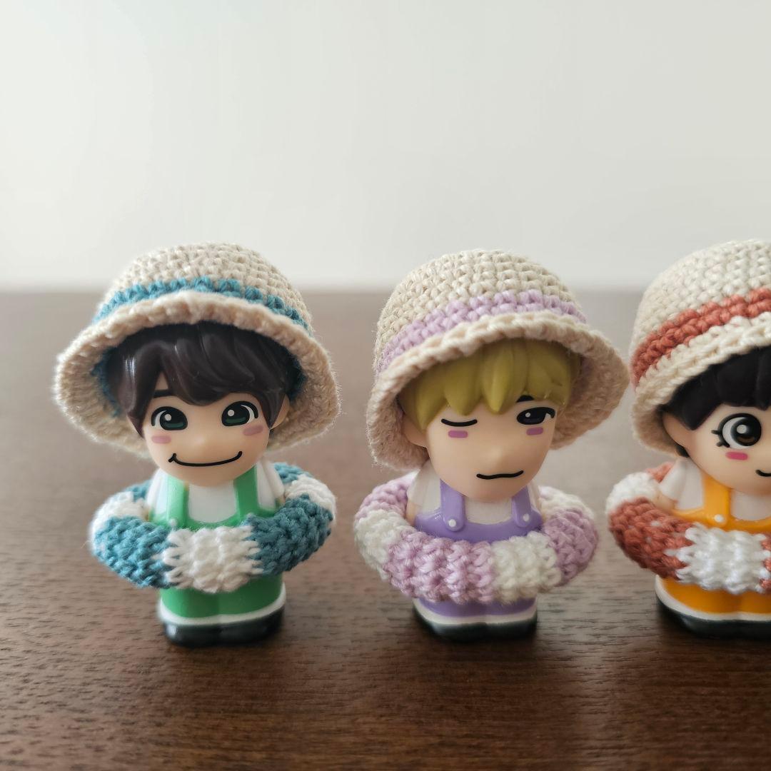 ハンドメイド　なにわ男子　指人形　麦わら帽子&浮き輪セット　オーダー受付中