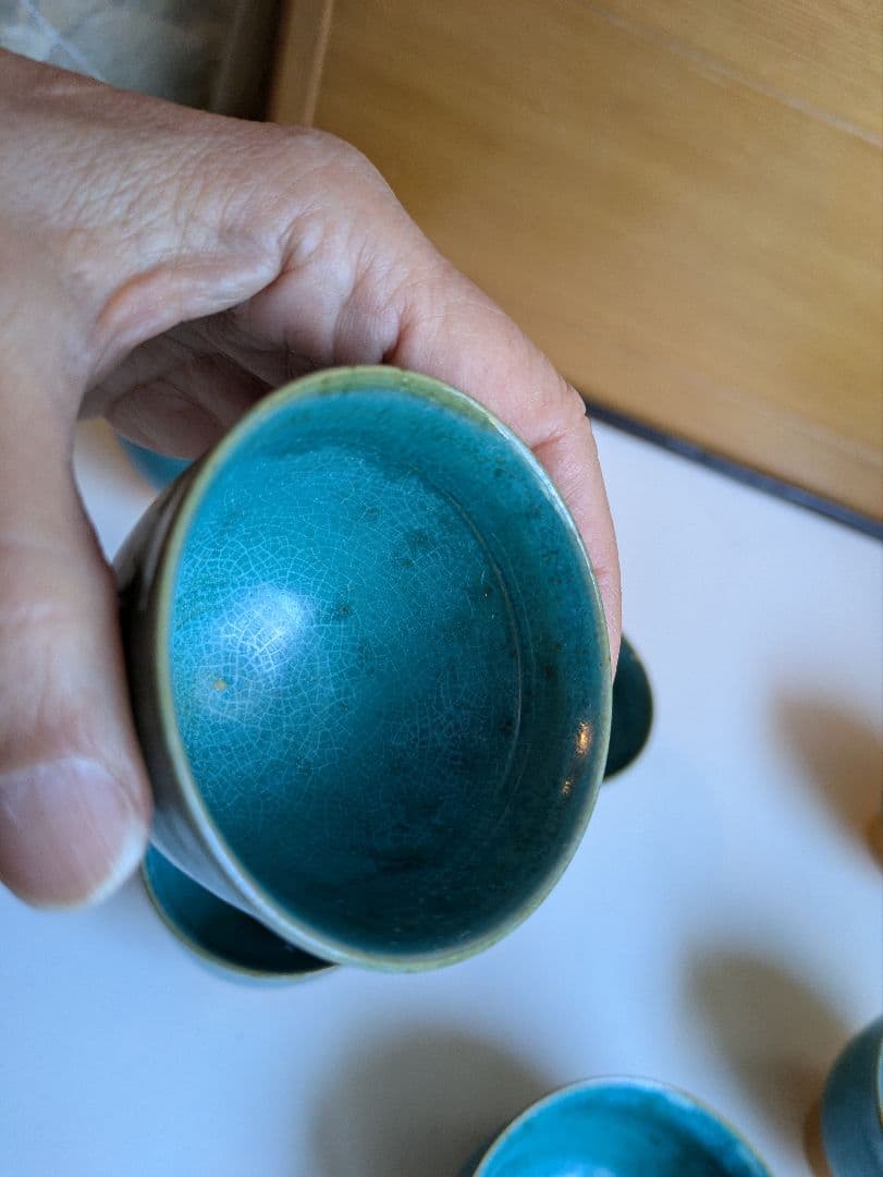 トルコブルー　やちむん　茶器セット　煎茶