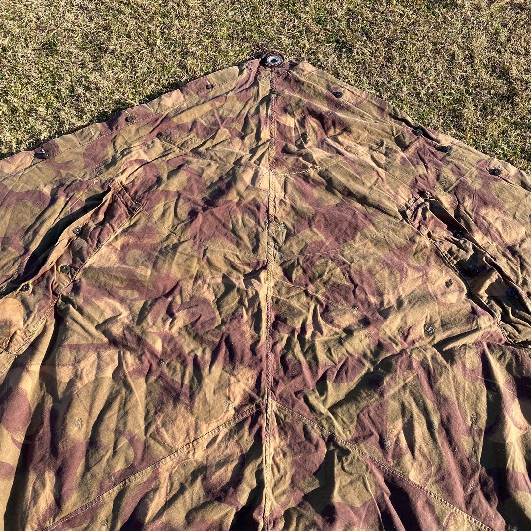 【超レア】ハンガリー軍幕　初期型　扇型　２枚②　迷彩　ハリケーンカモ　ミリタリー