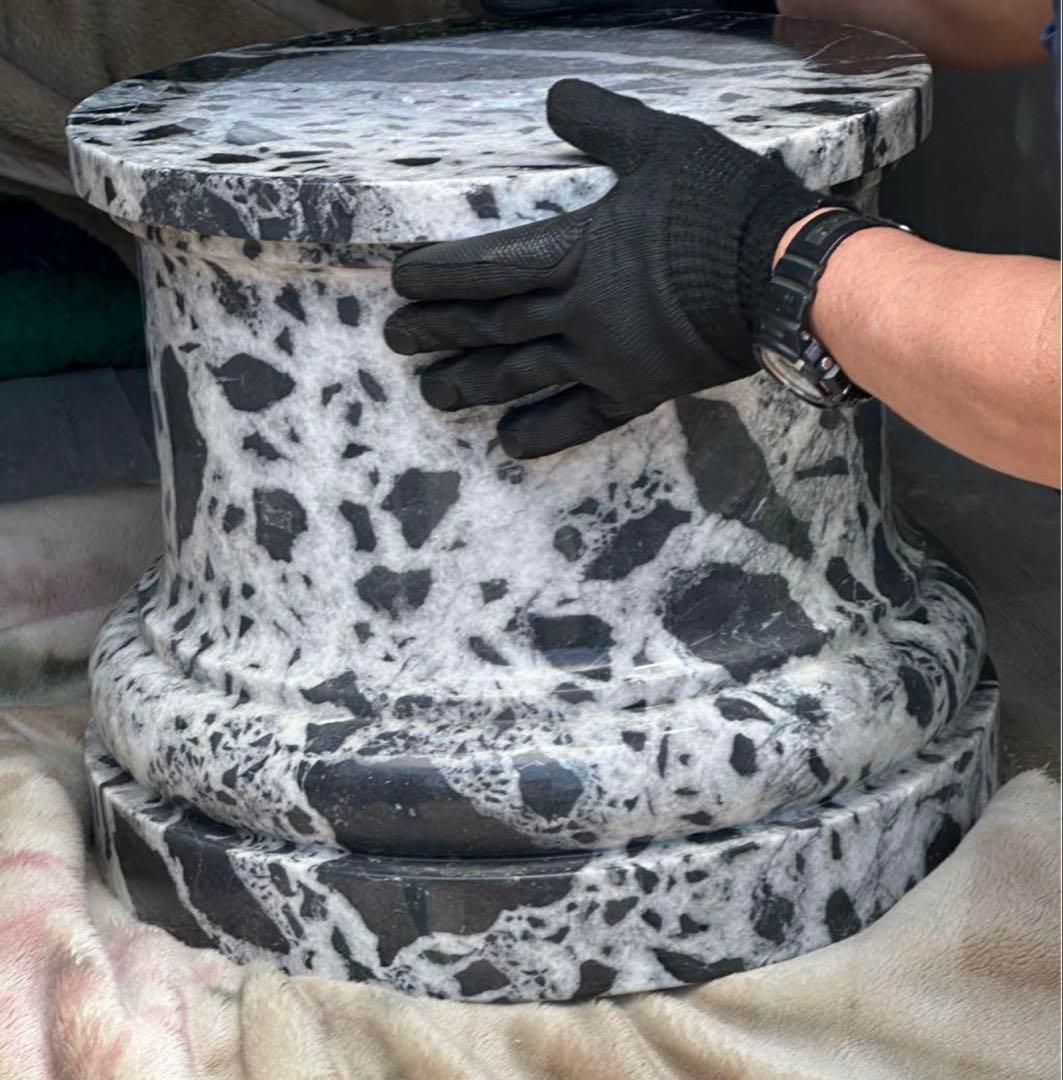 C様へ感謝お嫁入り‼️イタリア現代作家大理石一刀彫り「ヴィーナス　女神像」台座付