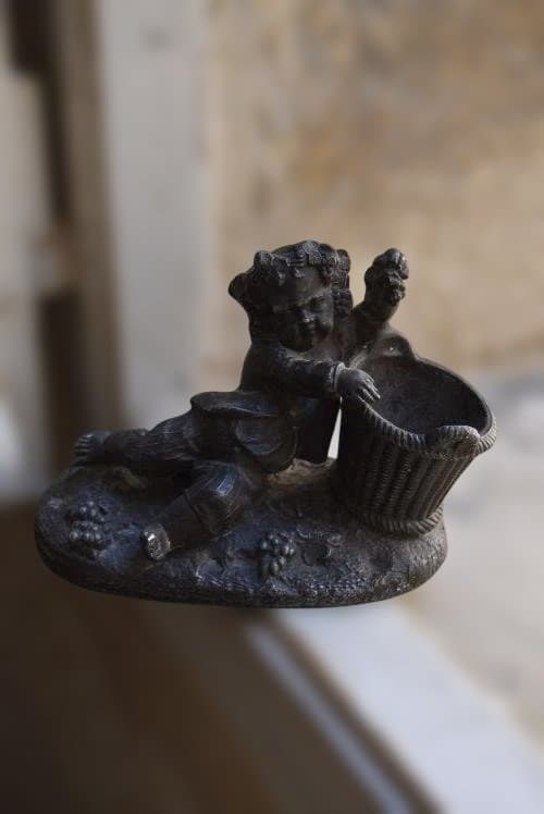 フランス19世紀　バッカス（葡萄の収獲の神様）のアンクリエ　美品　アンティーク