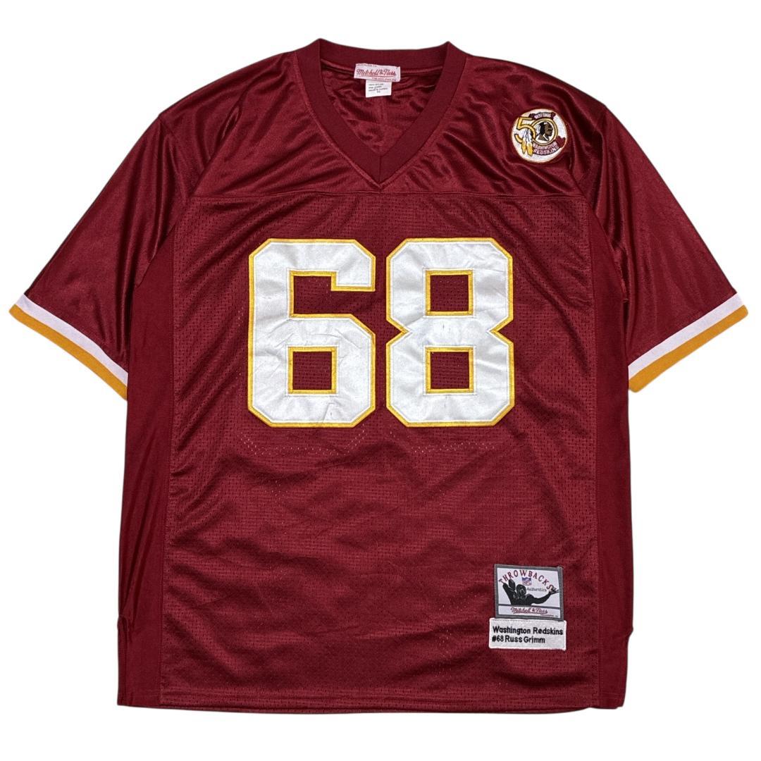 NFLレッドスキンズ ミッチェル＆ネス 刺繍 アメフトゲームシャツ ユニフォーム