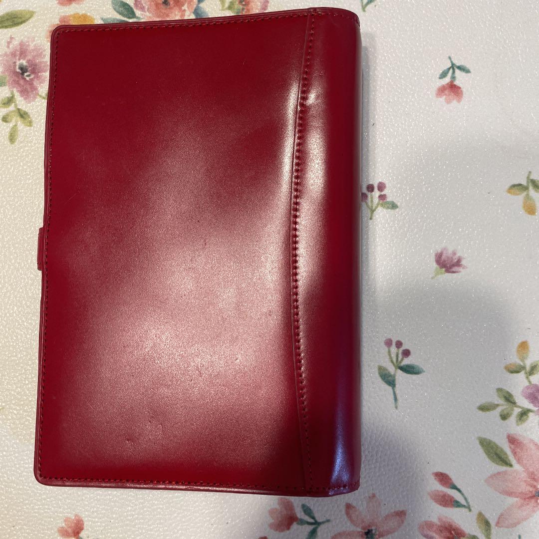 【最終値下げ】コードバン　システム手帳　バイブル　赤　BRIT HOUSE