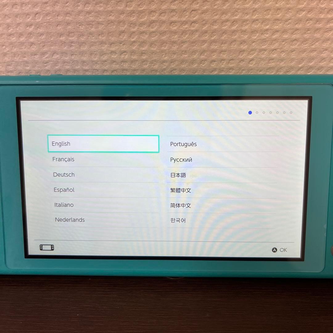 Nintendo Switch Lite ターコイズ　箱あり　充電器なし