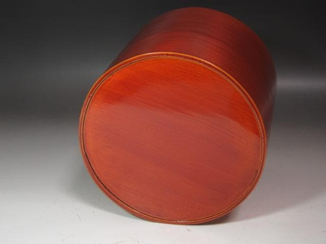 ☆時代　飛騨春慶曲水指　武者小路　官休庵　9代　愈好斎花押がございます☆y414