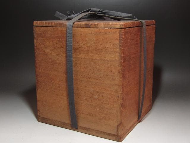 ☆時代　飛騨春慶曲水指　武者小路　官休庵　9代　愈好斎花押がございます☆y414