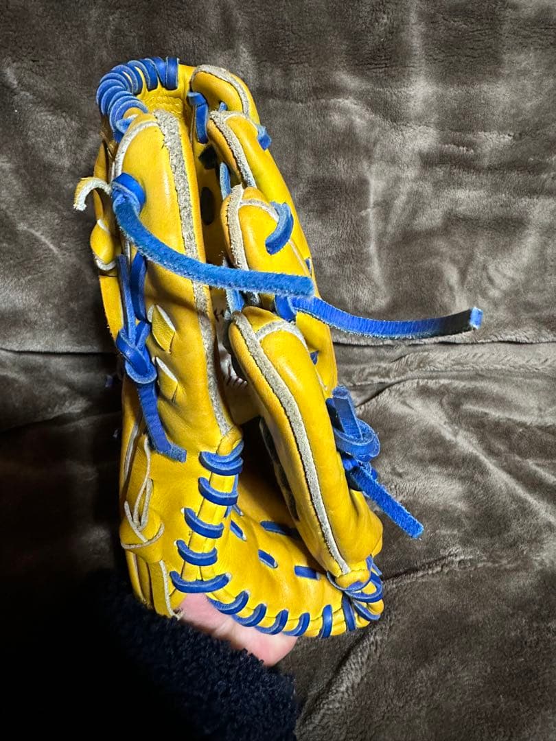 【中古】ミズノ　グローバルエリート　オーダー　一般外野手用　刺繍あり