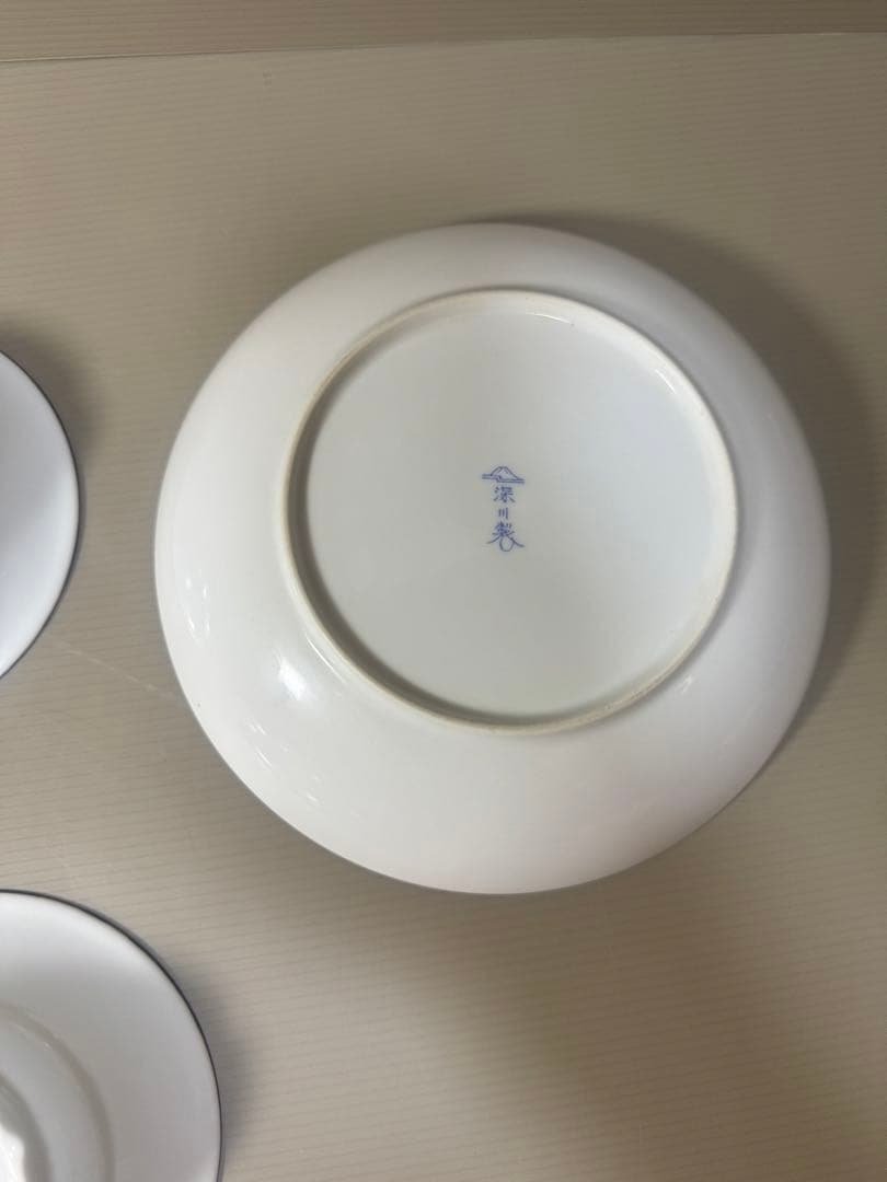 2115 深川製磁　まとめ売り　皿　5客