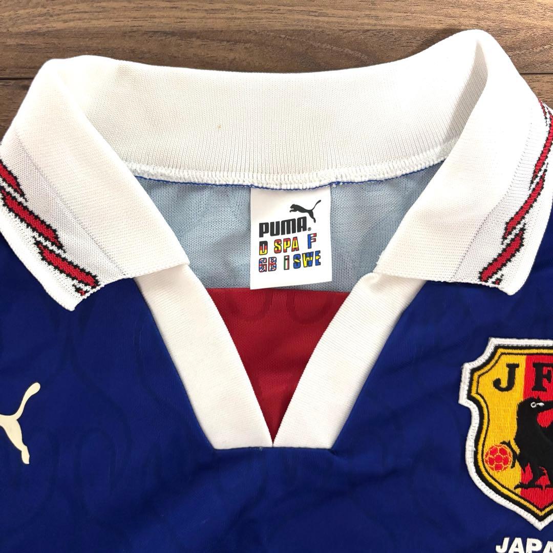 【希少】96年 PUMA社製 サッカー 日本代表 ユニフォーム Oサイズ 炎
