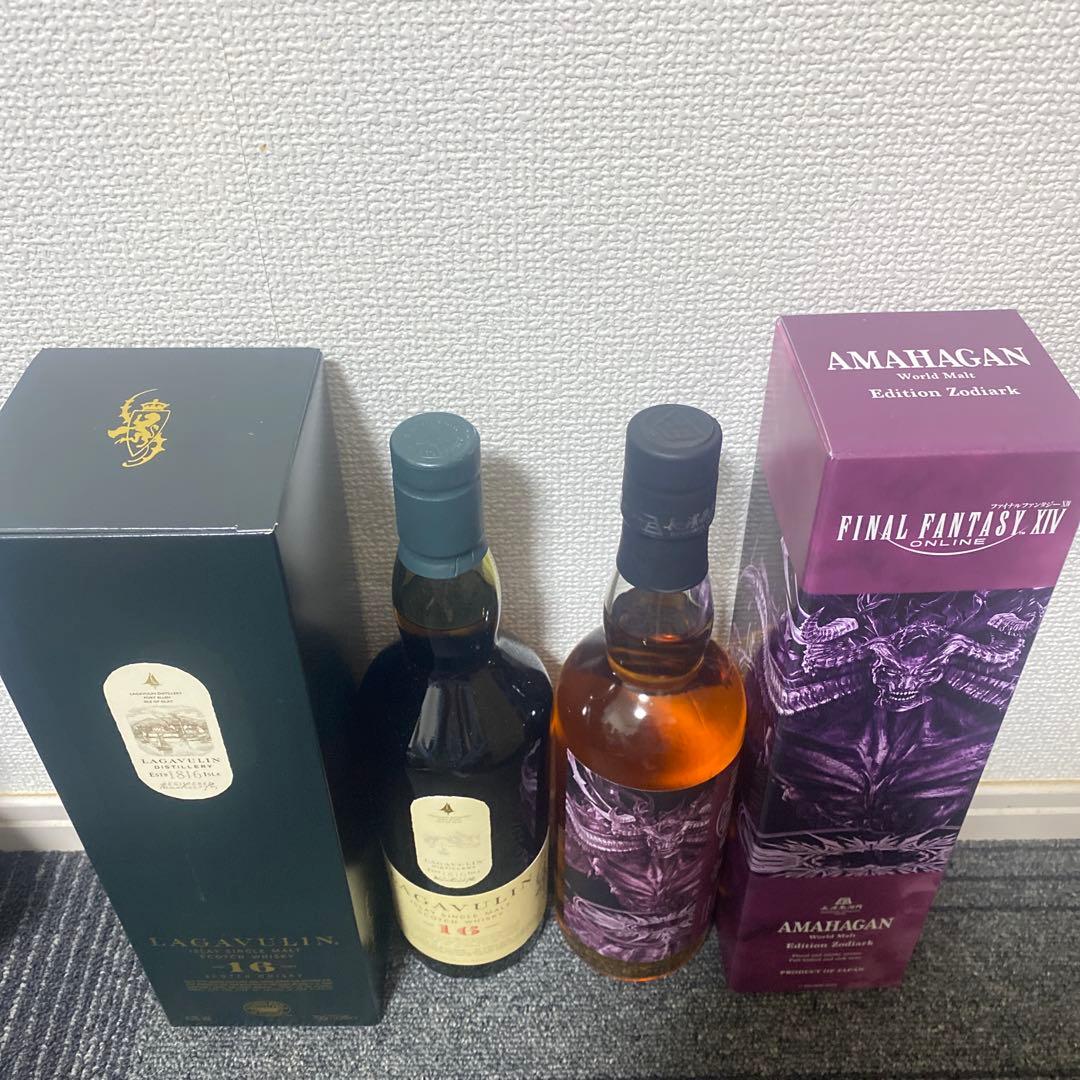 ウィスキー2本セット　ラガヴーリン 16年　長濱蒸溜所 AMAHAGAN