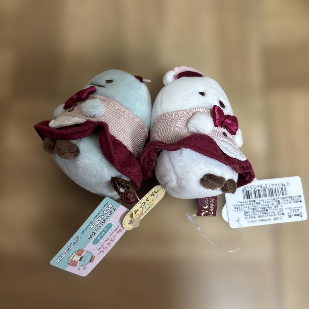 新品・サンエックス・まめゴマ・すみっコ・マスコット・てのりぬいぐるみセット