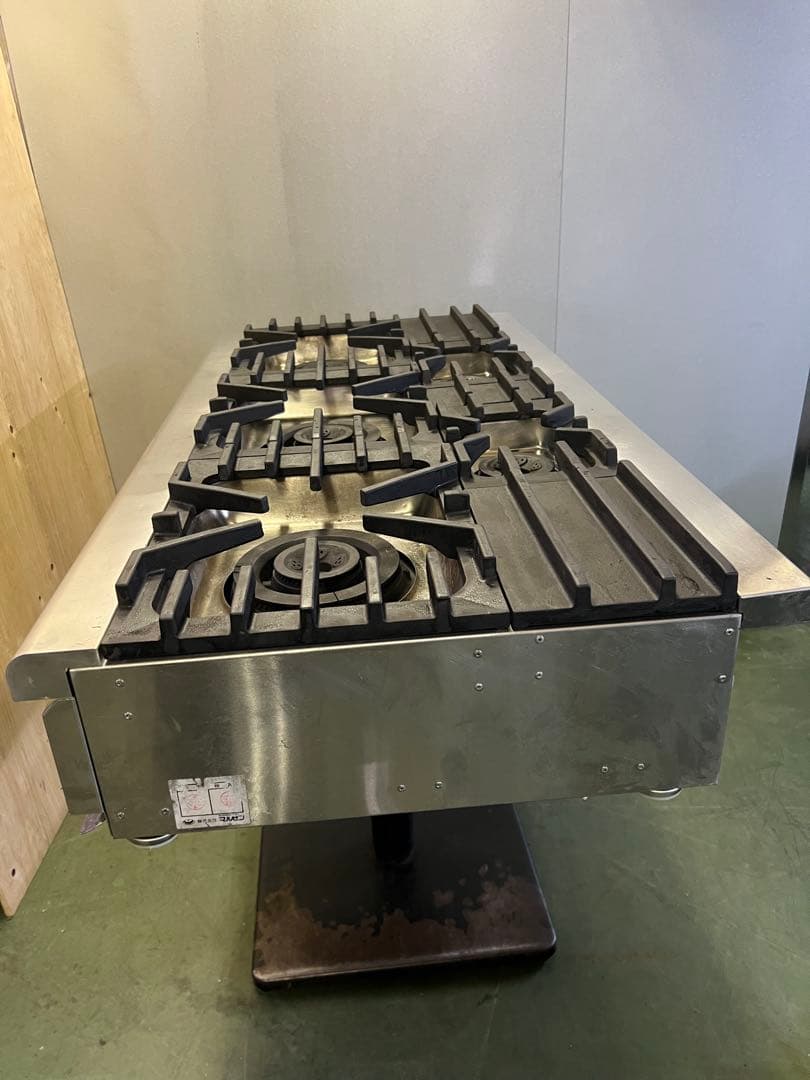 2018年 マルゼン卓上5口ガスコンロ 1200x600x200 都市ガス