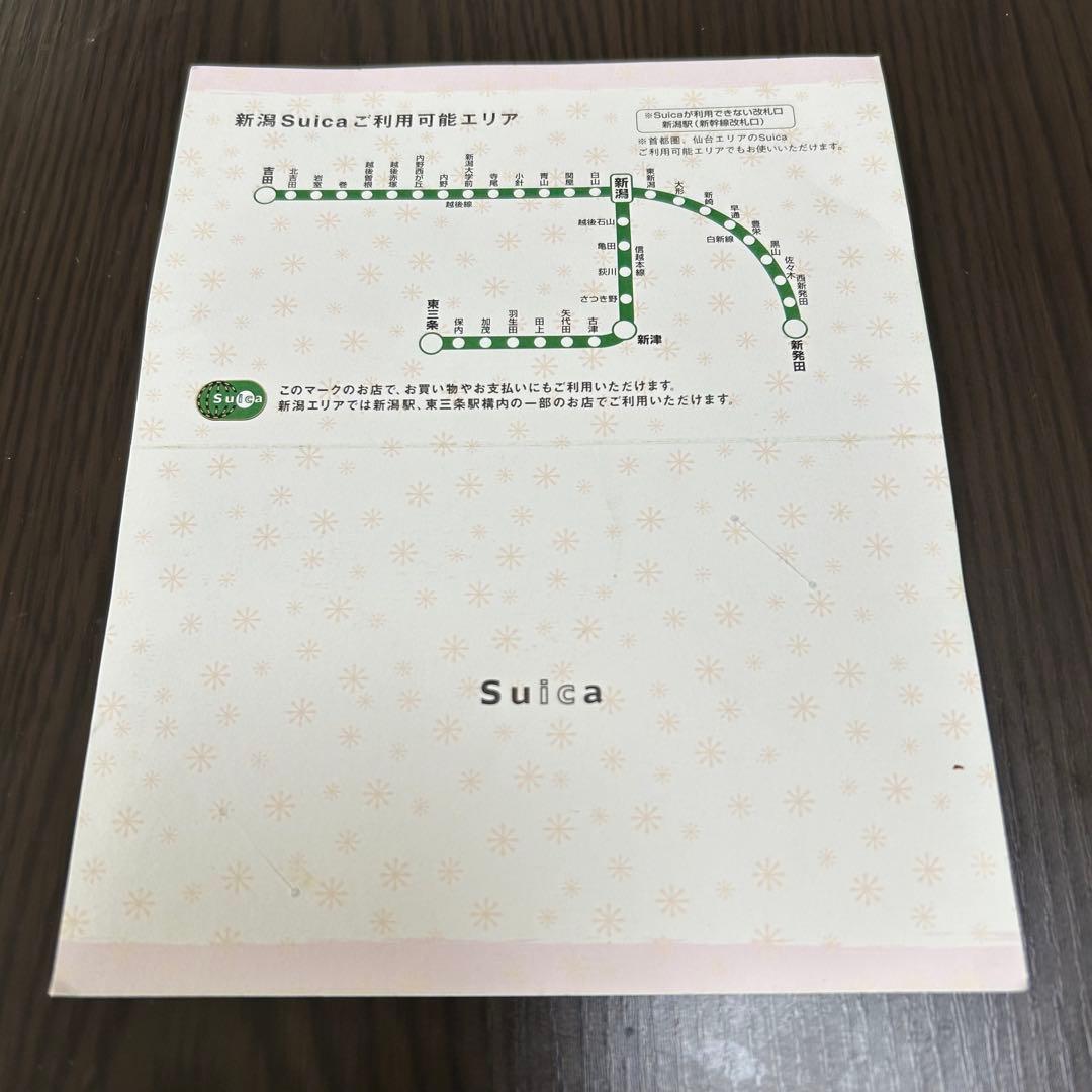 【使用可能】新潟エリアデビュー記念Suica（台紙付き）特定記録で送付