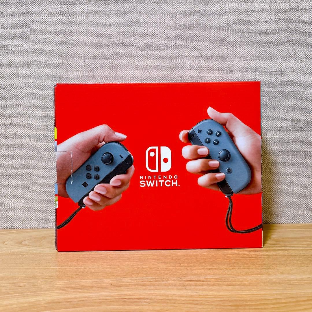 【美品】 2025年モデル バッテリー強化版 Switch本体 グレー