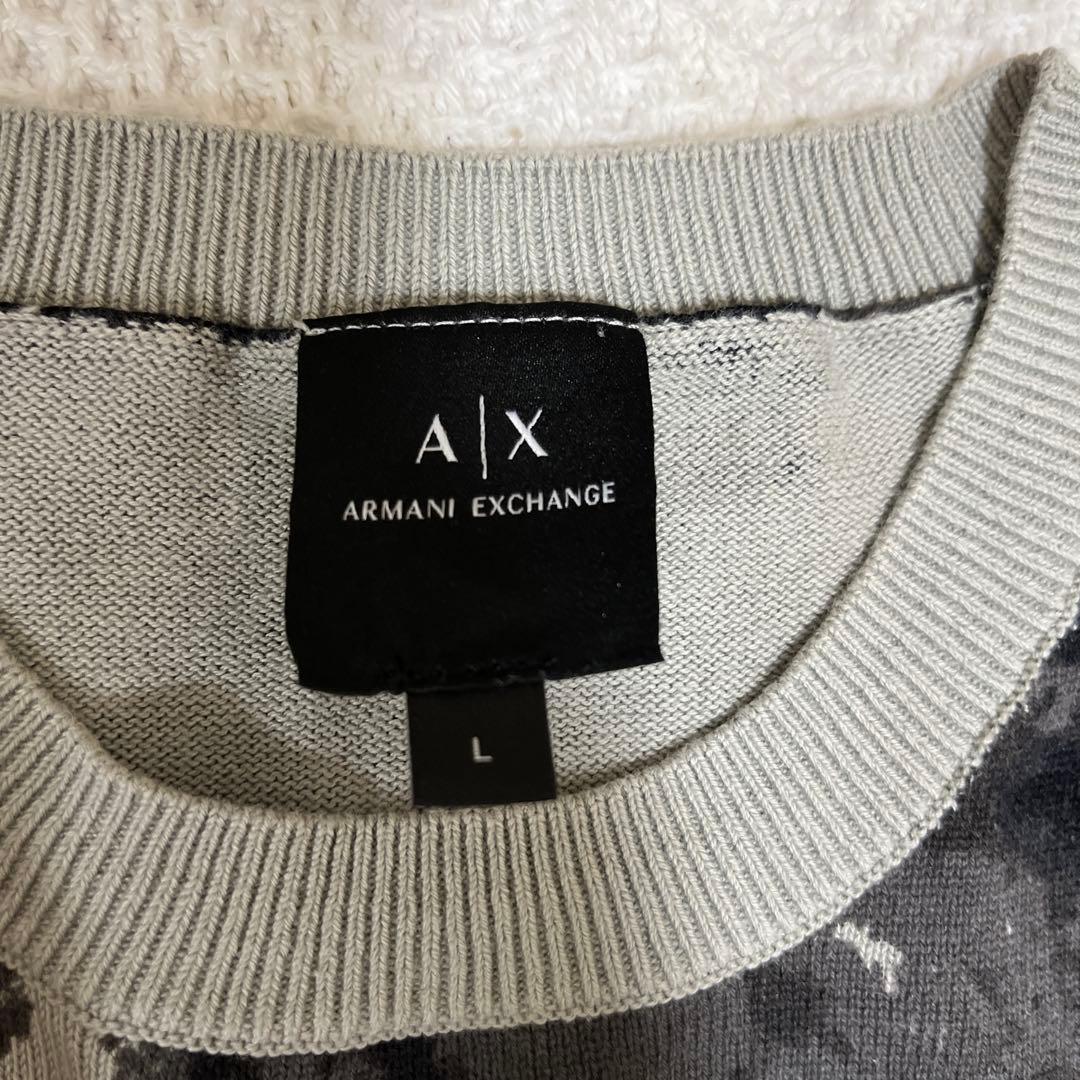 Armani Exchange カモフラージュセーター L