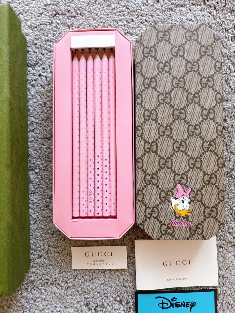 新品GUCCI Disney グッチ ディズニーコラボ デイジー 鉛筆6本セット