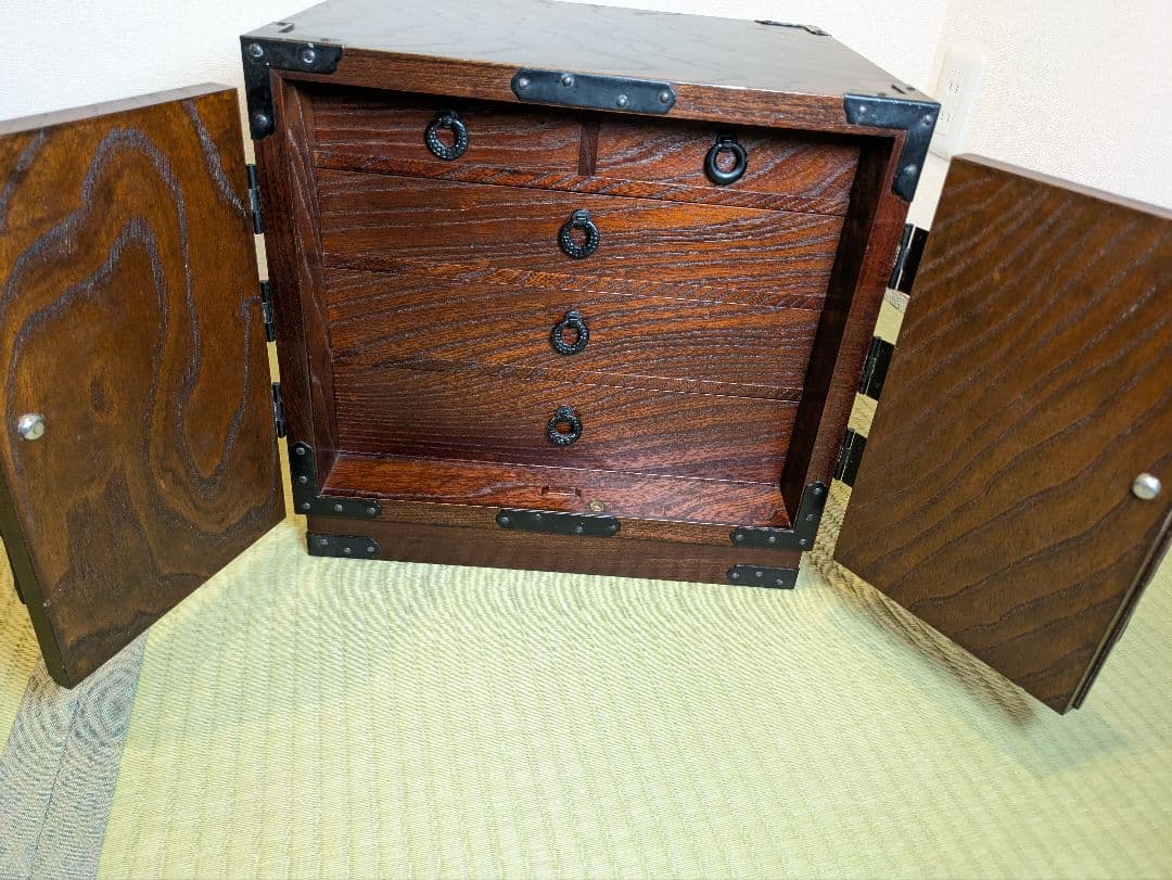 和箪笥 小箪笥 鉄金具 チェスト 整理タンス アンティーク