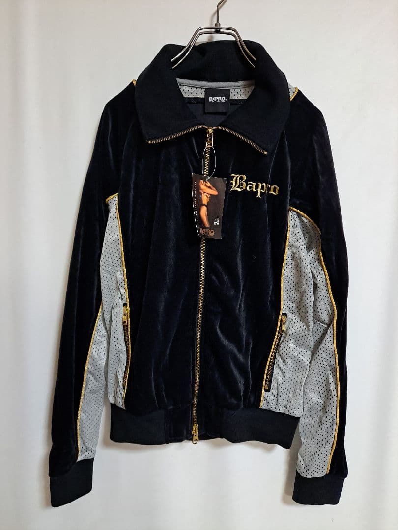 【未使用、00s、レア】セットアップ　BAPRO ベロア　ジャージ　パンツ　薄手