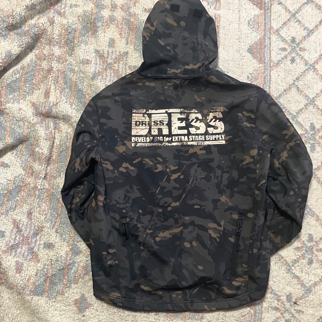 DRESS 迷彩柄 フード付きナイロンジャケット　完売品