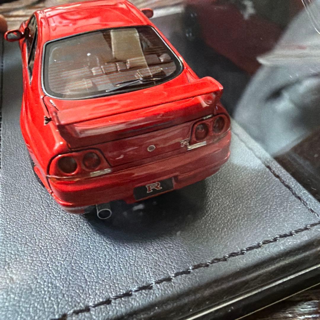 GT-R R33 ミニカー 赤