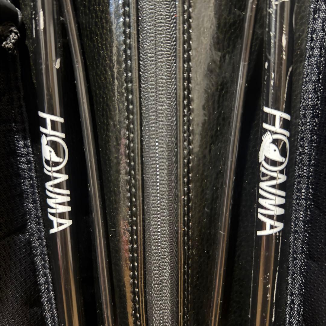 HONMA BERES スタンド式 キャディバッグ ゴルフバッグ 赤/白