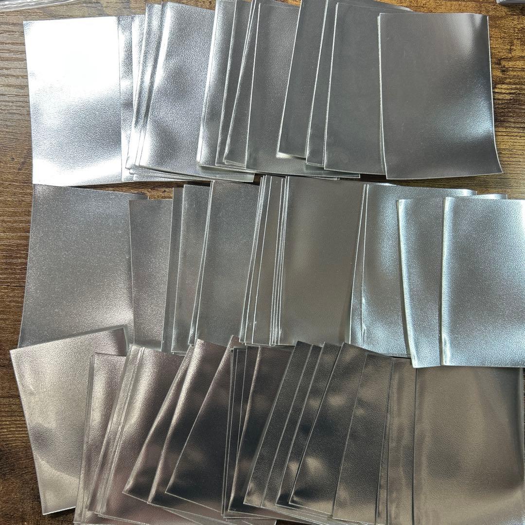 遊戯王　公式　スリーブ 72枚　初期ロゴ メタリックシルバー　未使用品