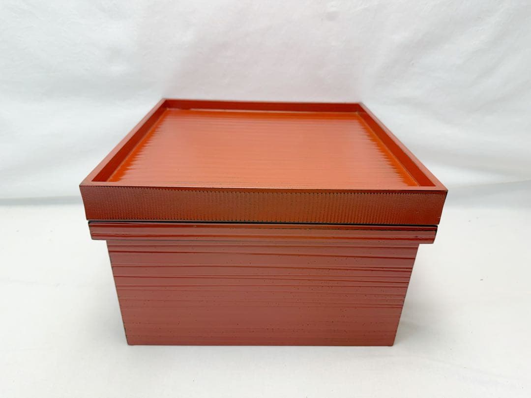 未使用 茶道具 根来塗 茶箱 茶道具一式 十四点セット 茶器入れ 元箱