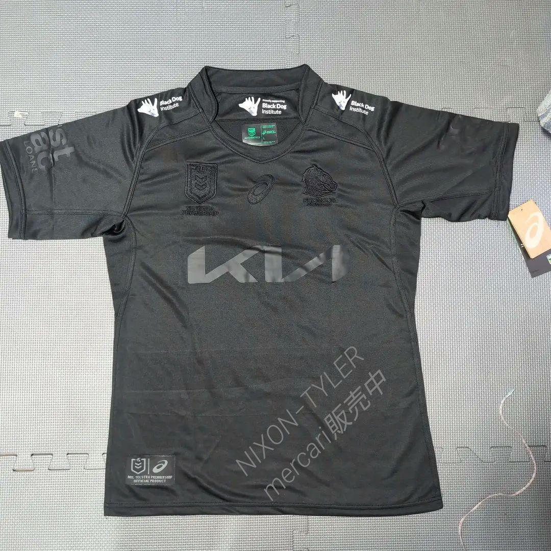 【海外Ｌサイズ】NRL ブリスベン・ブロンコス 2025 ブラックジャージ