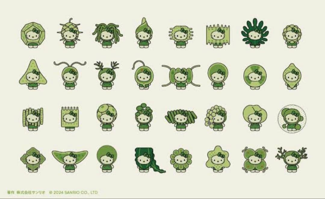 藻キティ　ピンバッジ　コンプリート　32種類　大阪関西万博会場限定品