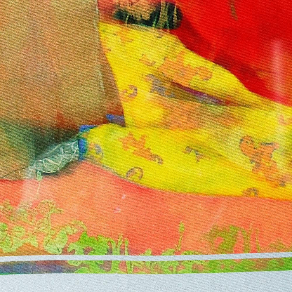 田村能里子 ファンケル銀座展示作 シルクプリント 女神の壁画 額付