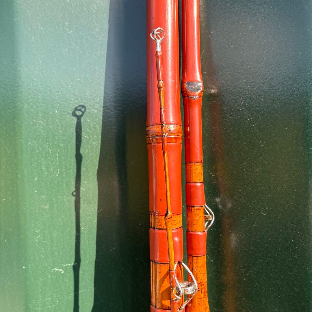 竿敏　石鯛竿　3本半　竹竿　和竿