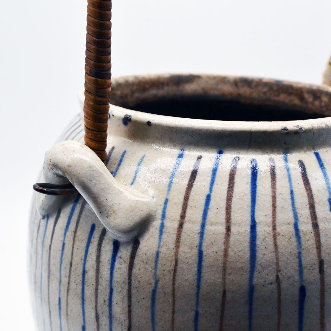 江戸時代中期〜後期　火消壺　瀬戸麦藁手火消壺　繕いの美　レトロ