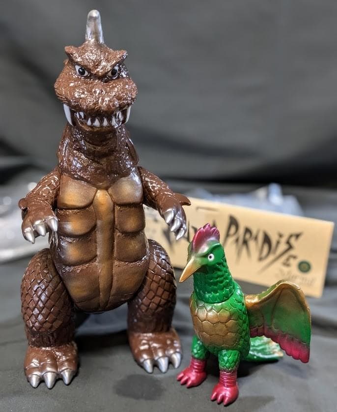 ゴメス＆リトラ「ウルトラＱ」登場怪獣（マーミット）ビニールパラダイス２体セット