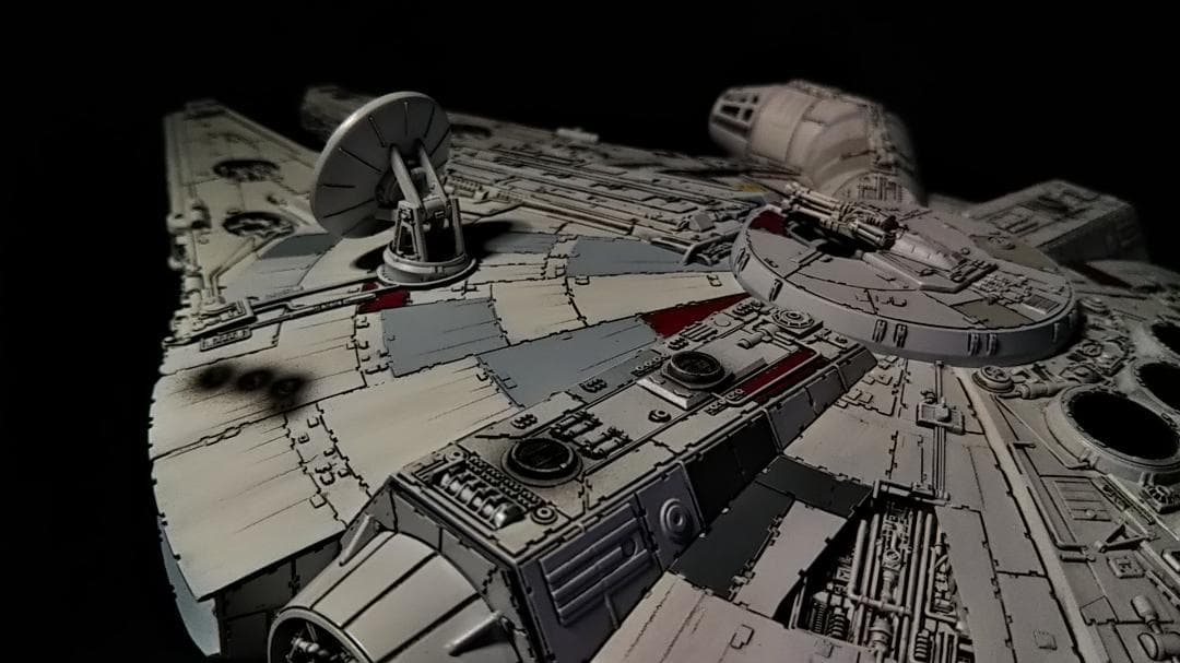 フル電飾改修 ミレニアムファルコン 1/144 塗装　 完成品 12V