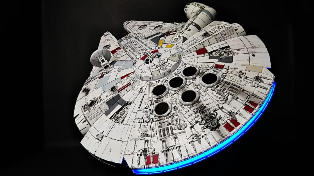 フル電飾改修 ミレニアムファルコン 1/144 塗装　 完成品 12V