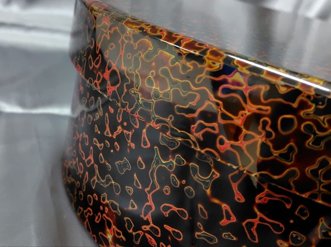 津軽塗　茶櫃　お盆　蓋付き。茶道道具。昭和レトロ。値引不可