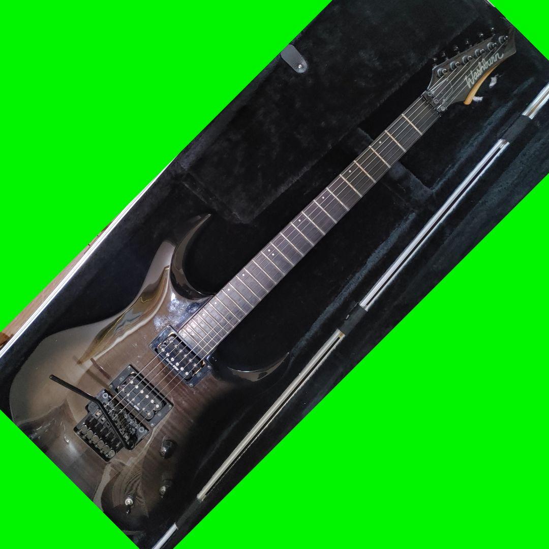 ち*た様 Washburn エレキギター ケース、アーム付き